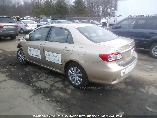 2T1BU4EEXCC907681 - 2012 TOYOTA COROLLA S/LE GOLD photo 3