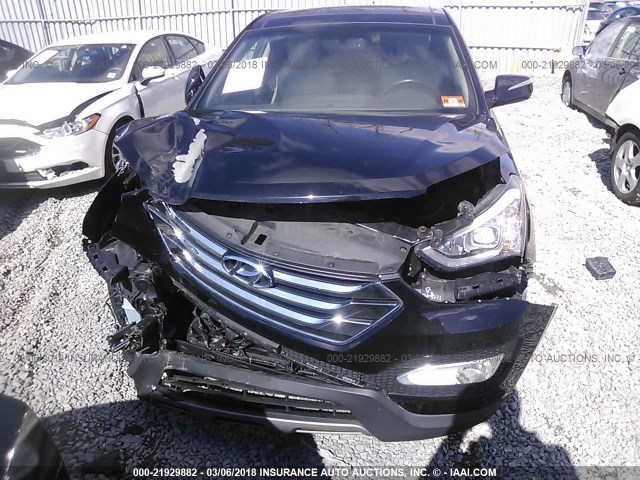 5XYZUDLBXDG053241 - 2013 HYUNDAI SANTA FE SPORT  BLACK photo 6