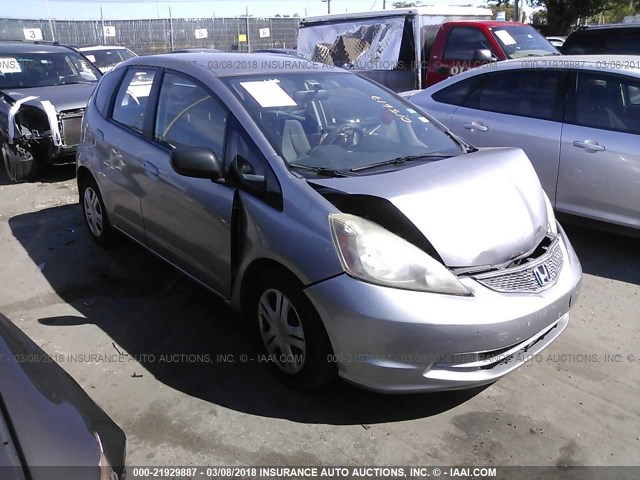 JHMGE88299S015617 - 2009 HONDA FIT GRAY photo 1