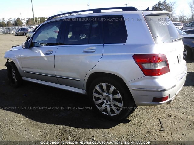 WDCGG8HB4CF842740 - 2012 MERCEDES-BENZ GLK 350 4MATIC SILVER photo 3