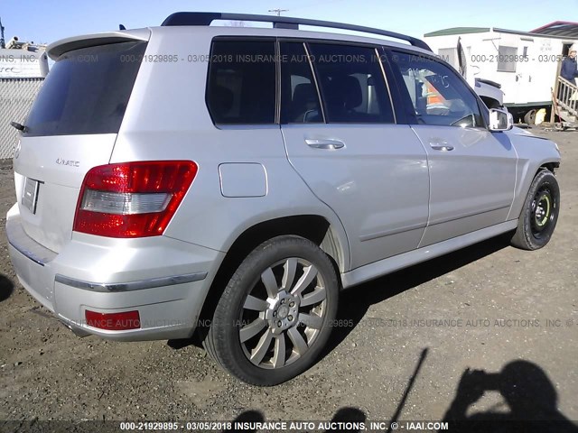 WDCGG8HB4CF842740 - 2012 MERCEDES-BENZ GLK 350 4MATIC SILVER photo 4