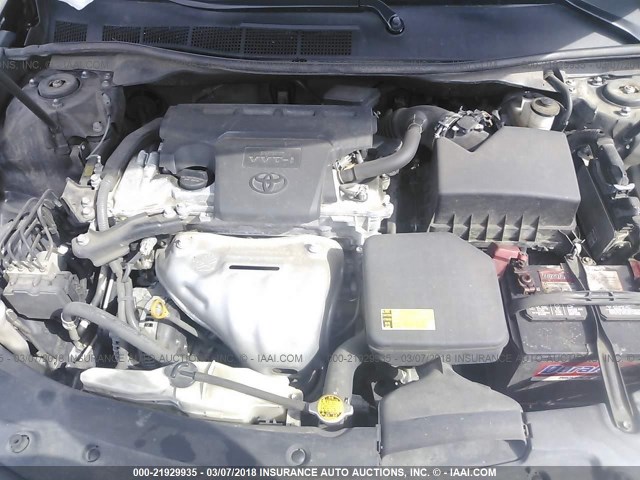 4T4BF1FK0CR236152 - 2012 TOYOTA CAMRY SE/LE/XLE BLACK photo 10