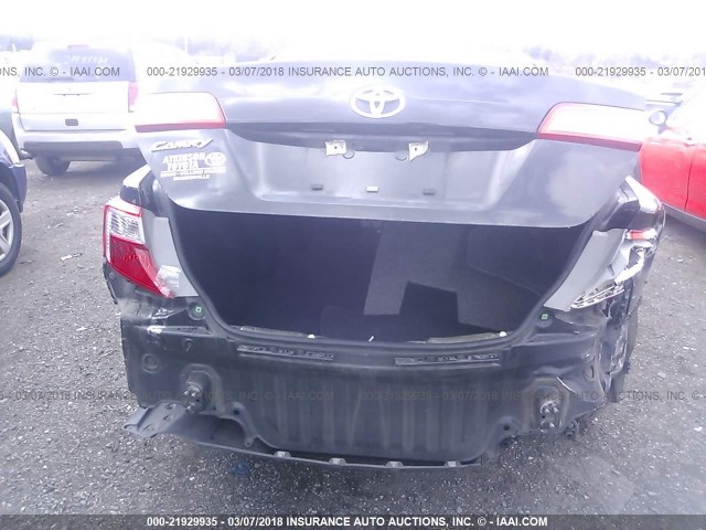 4T4BF1FK0CR236152 - 2012 TOYOTA CAMRY SE/LE/XLE BLACK photo 6