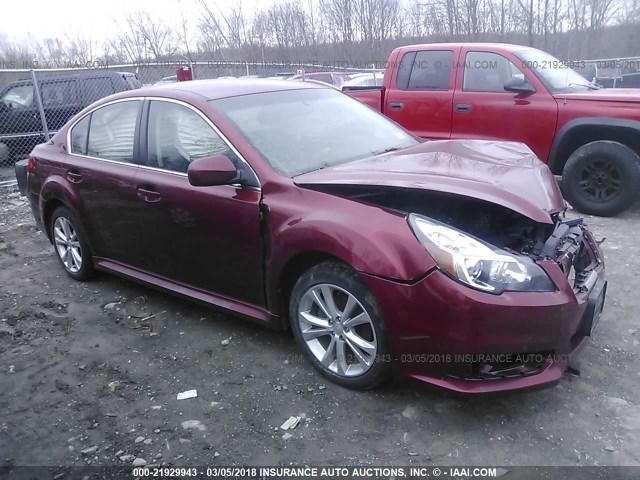 4S3BMBC67D3042971 - 2013 SUBARU LEGACY 2.5I PREMIUM RED photo 1