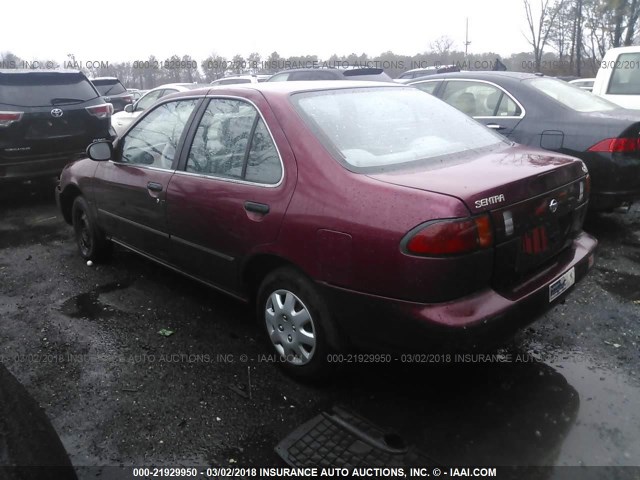 1N4AB41D1VC724069 - 1997 NISSAN SENTRA XE/GXE/GLE/BASE MAROON photo 3