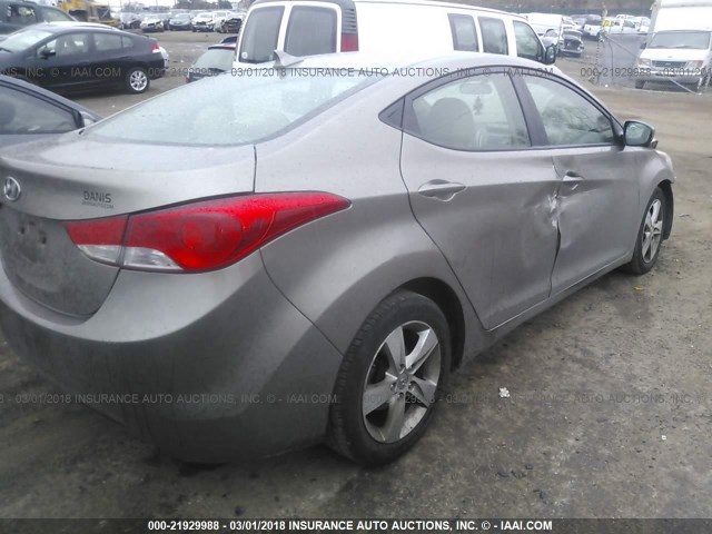 5NPDH4AE9DH310331 - 2013 HYUNDAI ELANTRA GLS/LIMITED TAN photo 4