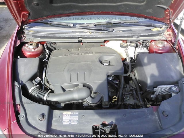 1G1ZC5E01CF232833 - 2012 CHEVROLET MALIBU 1LT 栗色 照片 10