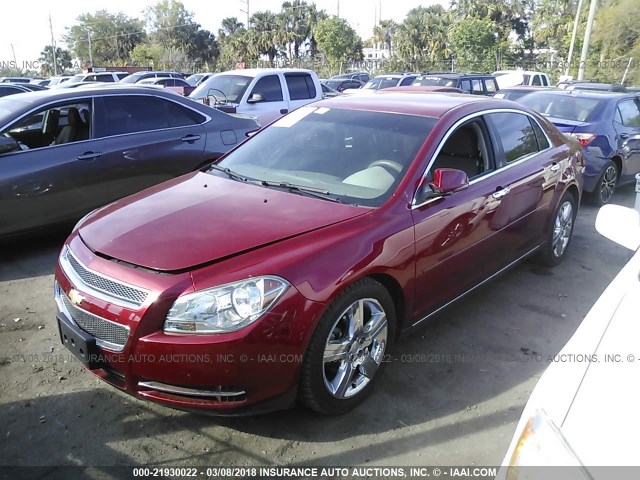 1G1ZC5E01CF232833 - 2012 CHEVROLET MALIBU 1LT 栗色 照片 2