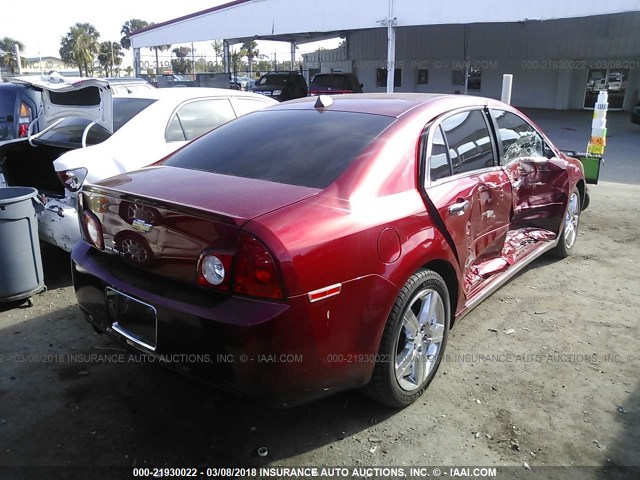 1G1ZC5E01CF232833 - 2012 CHEVROLET MALIBU 1LT 栗色 照片 4