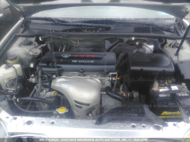 4T1BE32K34U366412 - 2004 TOYOTA CAMRY LE/XLE/SE ვერცხლისფერი ფოტო 10