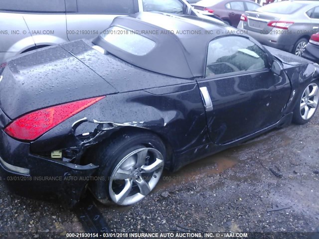 JN1AZ36A66M457301 - 2006 NISSAN 350Z ROADSTER BLACK photo 6