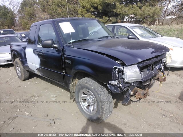 1FTYR14V9YTB21656 - 2000 FORD RANGER SUPER CAB PURPLE photo 1