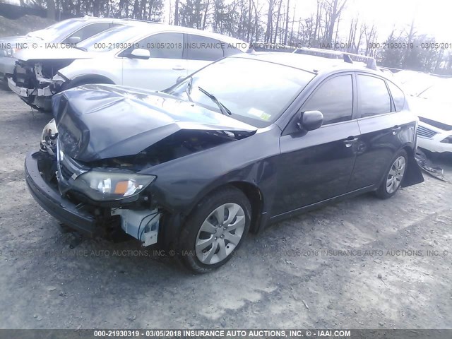 JF1GH61608G833688 - 2008 SUBARU IMPREZA 2.5I Dark Blue photo 2