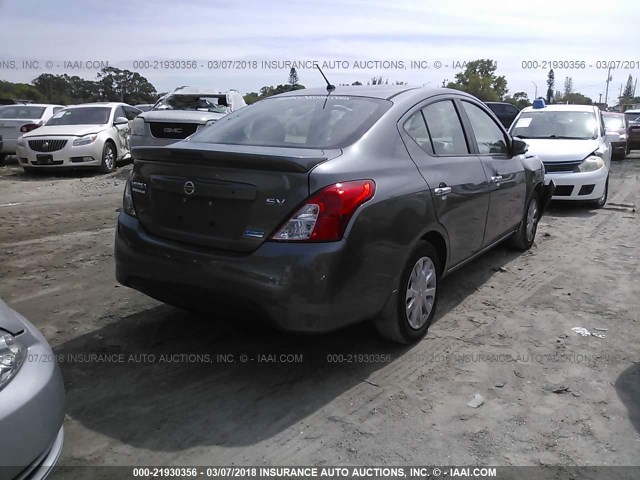 3N1CN7AP2GL835438 - 2016 NISSAN VERSA S/S PLUS/SV/SL GRAY photo 4