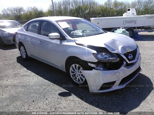 3N1AB7AP0JY211115 - 2018 NISSAN SENTRA S/SV/SR/SL SILVER photo 1