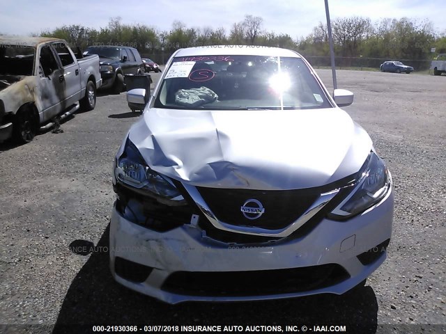 3N1AB7AP0JY211115 - 2018 NISSAN SENTRA S/SV/SR/SL SILVER photo 6