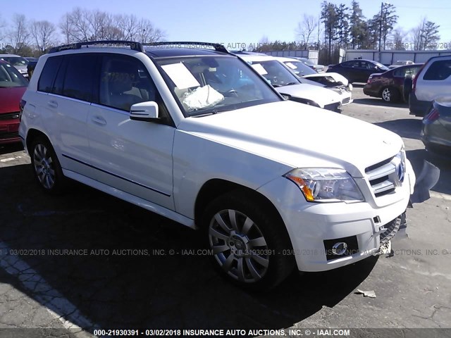 WDCGG5GB0BF655039 - 2011 MERCEDES-BENZ GLK 350 WHITE photo 1