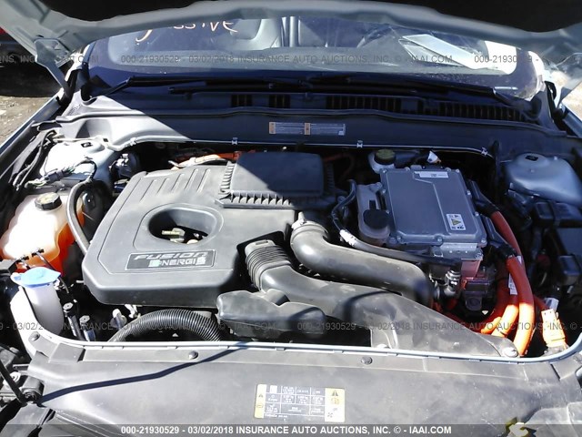 3FA6P0SU8DR247753 - 2013 FORD FUSION TITANIUM PHEV BLUE photo 10