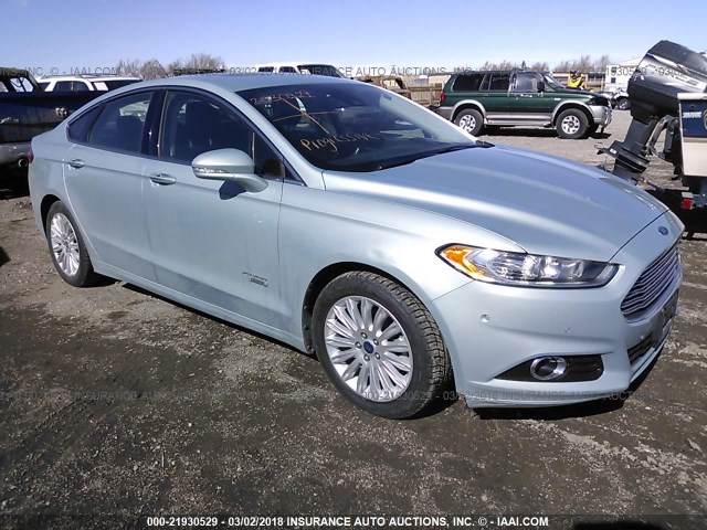 3FA6P0SU8DR247753 - 2013 FORD FUSION TITANIUM PHEV BLUE photo 6