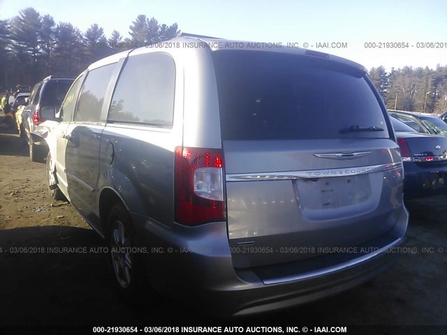2C4RC1BG9DR658121 - 2013 CHRYSLER TOWN & COUNTRY TOURING SILVER photo 3