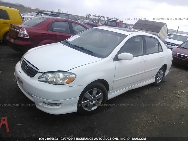 1NXBR32E58Z951058 - 2008 TOYOTA COROLLA CE/LE/S WHITE photo 2