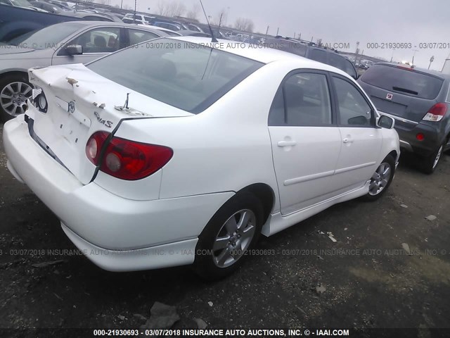 1NXBR32E58Z951058 - 2008 TOYOTA COROLLA CE/LE/S WHITE photo 4