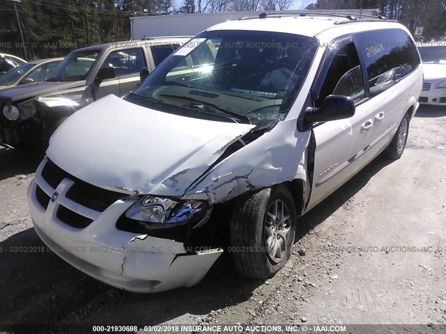 2B8GP44G81R154497 - 2001 DODGE GRAND CARAVAN SPORT WHITE photo 2