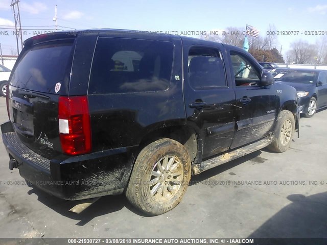 1GKFK13519R171810 - 2009 GMC YUKON HYBRID BLACK photo 4