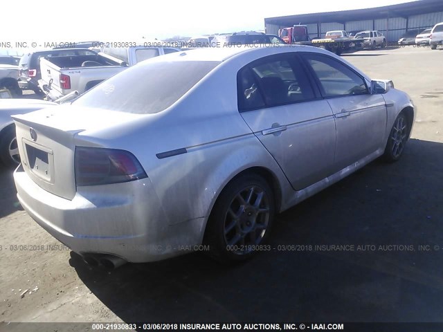 19UUA75527A008232 - 2007 ACURA TL TYPE S SILVER photo 4