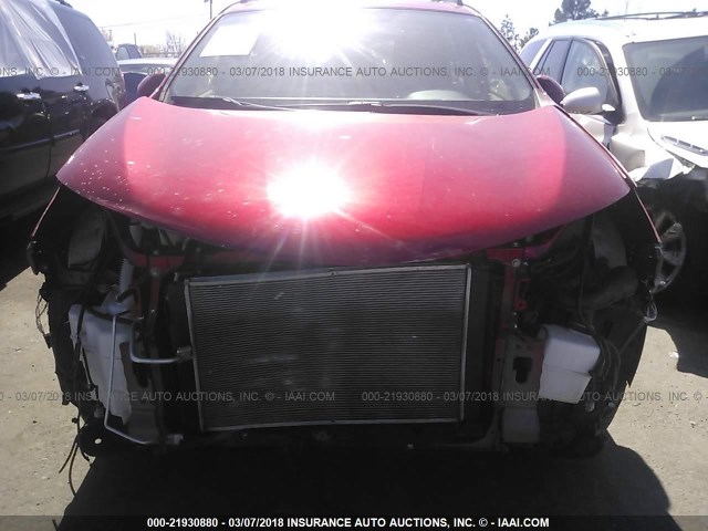 JTMRFREVXDD022147 - 2013 TOYOTA RAV4 XLE RED photo 6