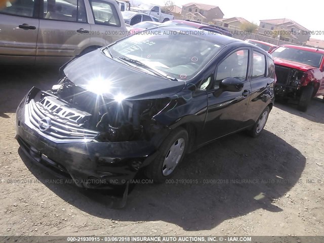 3N1CE2CP0FL411061 - 2015 NISSAN VERSA NOTE S/S PLUS/SV/SL/SR BLACK photo 2
