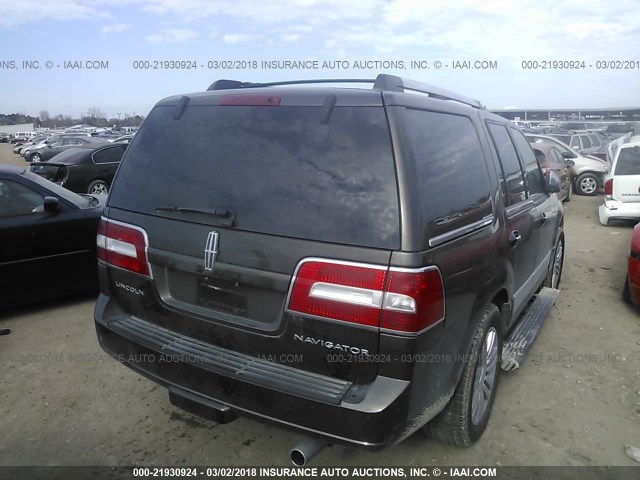 5LMFU27538LJ06506 - 2008 LINCOLN NAVIGATOR BROWN photo 4