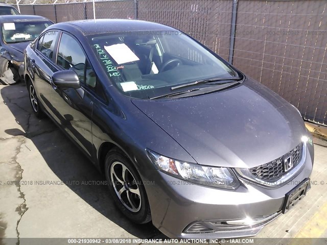 19XFB2F79FE268713 - 2015 HONDA CIVIC SE SILVER photo 1