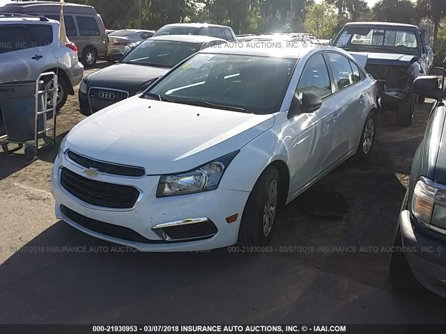 1G1PC5SH4G7146921 - 2016 CHEVROLET CRUZE LIMITED LS WHITE photo 2