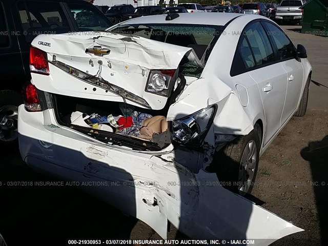 1G1PC5SH4G7146921 - 2016 CHEVROLET CRUZE LIMITED LS WHITE photo 6