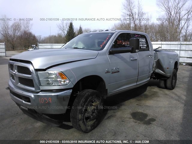 3C63RRHL8GG175826 - 2016 RAM 3500 SLT SILVER photo 2