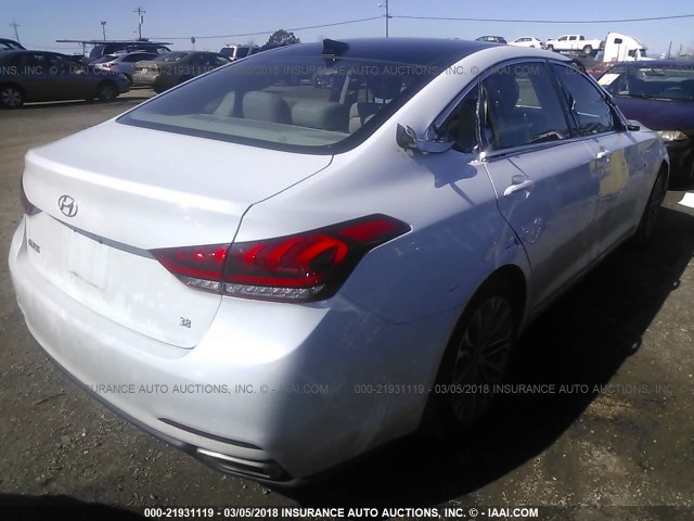 KMHGN4JE5GU127522 - 2016 HYUNDAI GENESIS 3.8L WHITE photo 4