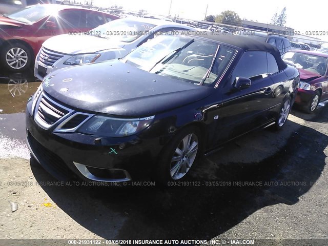 YS3FH71U786001676 - 2008 SAAB 9-3 AERO BLACK photo 2