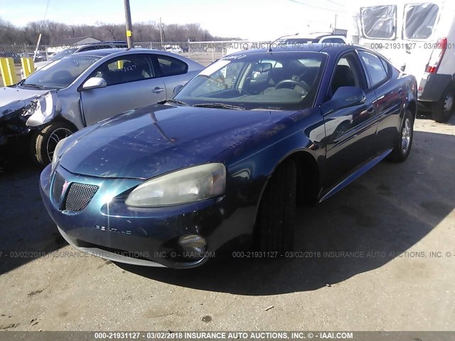 2G2WP522X51312540 - 2005 PONTIAC GRAND PRIX BLUE photo 2