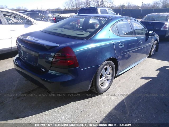 2G2WP522X51312540 - 2005 PONTIAC GRAND PRIX BLUE photo 4