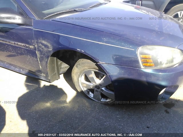 2G2WP522X51312540 - 2005 PONTIAC GRAND PRIX BLUE photo 6