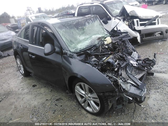 1G1PH5S99B7166018 - 2011 CHEVROLET CRUZE LTZ GRAY photo 1