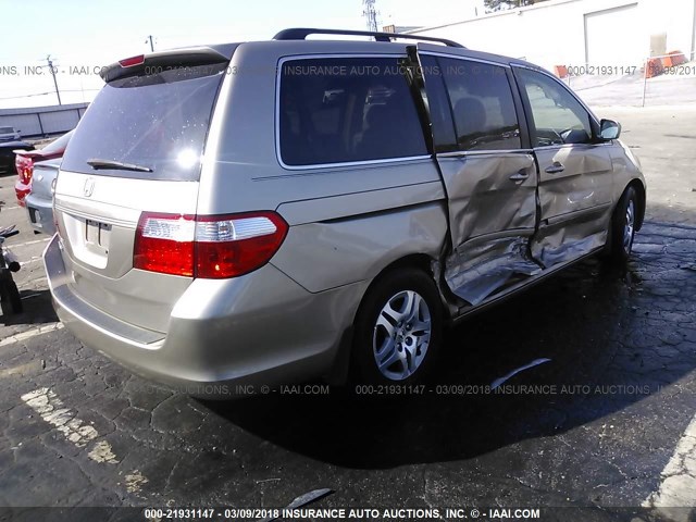 5FNRL387X6B004004 - 2006 HONDA ODYSSEY EXL Champagne photo 4