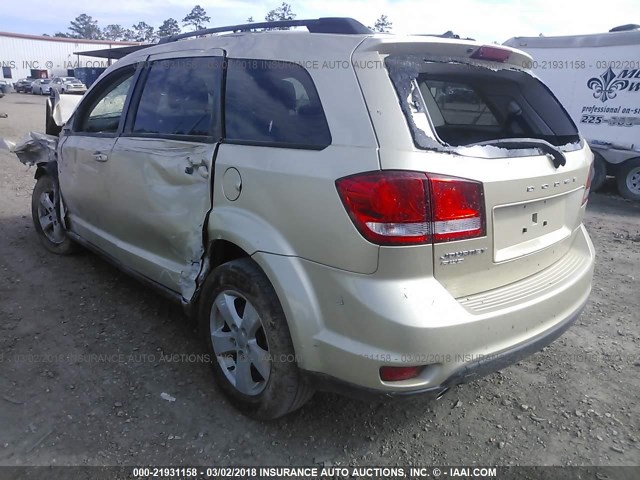 3D4PH1FG8BT565347 - 2011 DODGE JOURNEY MAINSTREET GOLD photo 3