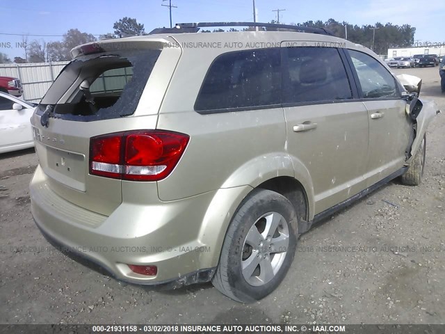 3D4PH1FG8BT565347 - 2011 DODGE JOURNEY MAINSTREET GOLD photo 4