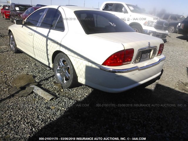 1LNHM87A22Y620918 - 2002 LINCOLN LS WHITE photo 3