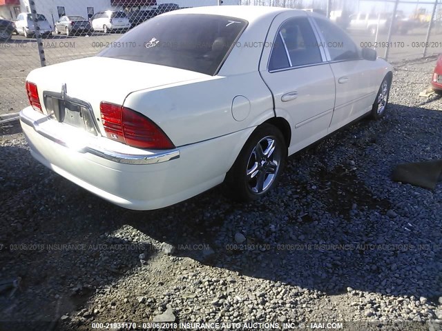 1LNHM87A22Y620918 - 2002 LINCOLN LS WHITE photo 4