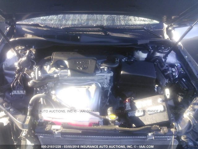 4T1BF1FK3FU887452 - 2015 TOYOTA CAMRY LE/XLE/SE/XSE GRAY photo 10