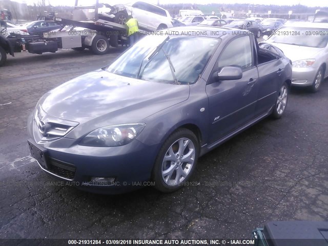 JM1BK343981841295 - 2008 MAZDA 3 HATCHBACK GRAY photo 2
