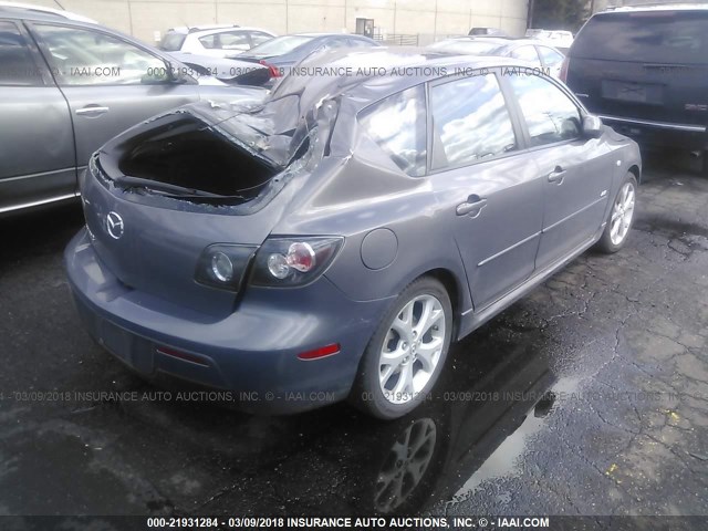 JM1BK343981841295 - 2008 MAZDA 3 HATCHBACK GRAY photo 4